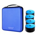 thumbnail image 2 of CD Case, 192 Capacity EVA DVD Case Blue Portable Zipper Holder Disc Storage Organizer Wallet, 2 of 6