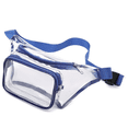 thumbnail image 1 of Riñonera transparente, cinturón impermeable, con tirantes ajustables para eventos, juegos y conciertos,Azul, 1 of 5