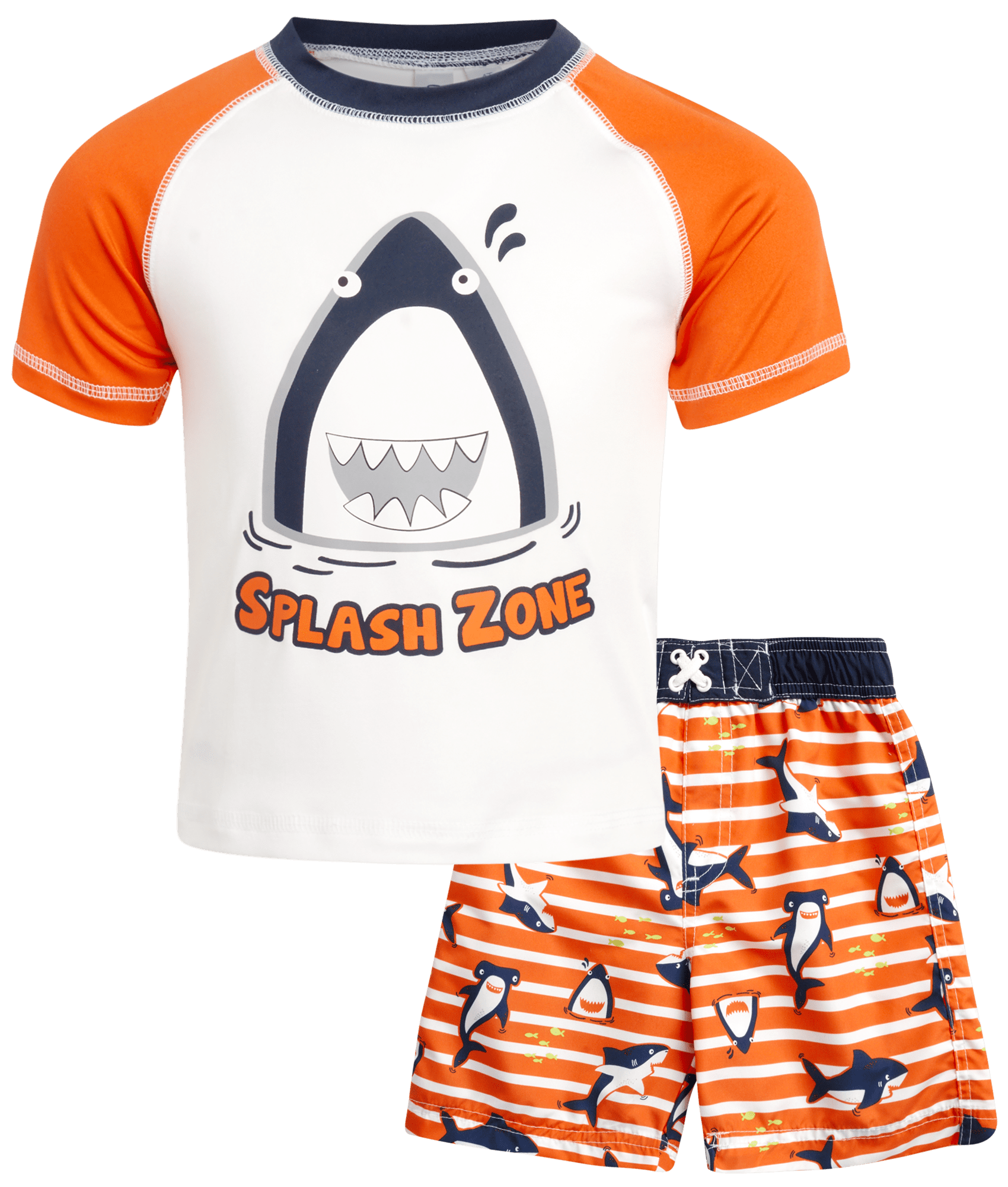 2PC Rash Guard Set Swim Trunks Long Sleeve Swimsuits weVSwe Toddler Boys UPF 50 