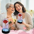 thumbnail image 4 of Iumwxz Valentines Day Gifts Eternal Rose Gifts for Women Birthday Gifts for Mom Light up Rose In Glass Dome Eternal Rose Flower Gifts Mom Day Valentines Day Rose Gifts for Her Deals, 4 of 5