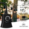 thumbnail image 3 of HBN Outdoor Light Timer Waterproof, Weatherproof Photocell Dusk to Dawn Light Sensor Timer 2/4/6/8 Countdown Timer, 2 Grounded Outlet for Christmas Lights，Hallowen Deceration，1875W 15A 1/2HP, 3 of 8
