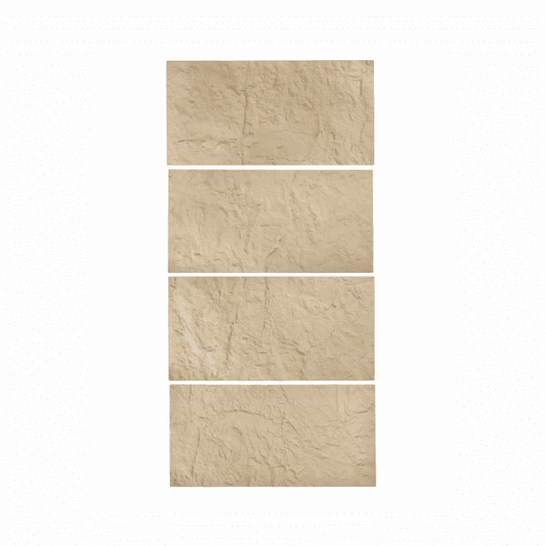 4-Pack PU Stone 3D Wall Panels 48x24 Inch, 32 Sq.Ft Coverage, Faux Stone Look for Accent Wall & Interior Decor