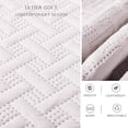 thumbnail image 4 of KASENTEX Coverlet 3-pc Mini Quilt Set - All-Season Lightweight Ultra Soft Bedding Stonewashed Blanket - Heat-pressed 2-Tone REVERSIBLE Color, TWIN + 2 Shams, Sheer Pink/Grey Mist, 4 of 5