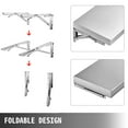 thumbnail image 3 of KFFKFF Concession Window Shelf Stainless Steel Drop Down Folding Serving Food Wall Shelf Stand Serving for Concession Trailer Serving Window, 3 of 9
