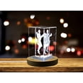 thumbnail image 3 of Irish Dancers | 3D Engraved Crystal, 3 of 6