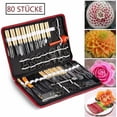 thumbnail image 1 of 80pcs Portable Paring Knife Tool Set For Vegetable Fruit Food Sculpture Engraving Carving Wood Kitchen, 1 of 4