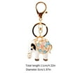 thumbnail image 2 of Mobutofu 1Pcs Elephant Shape Zinc Alloy Key Chain Pendant for Daily Use and present Giving 11.8x2x2in, 2 of 8