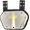 Golden Cross White, variant on O Shield Golden Cross Chrome Football Back Plate, Adult Fit