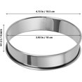 thumbnail image 2 of MUKLEI 20 Pack 4 Inch English Muffin Rings, Double Rolled Tart Ring, Stainless Steel Crumpet Rings Nonstick Metal Round Ring Pastry Mold for Baking, Silver, 2 of 7