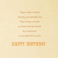 thumbnail image 3 of Romantic Birthday Card (With You Beside Me) Copper Leaves, 3 of 3