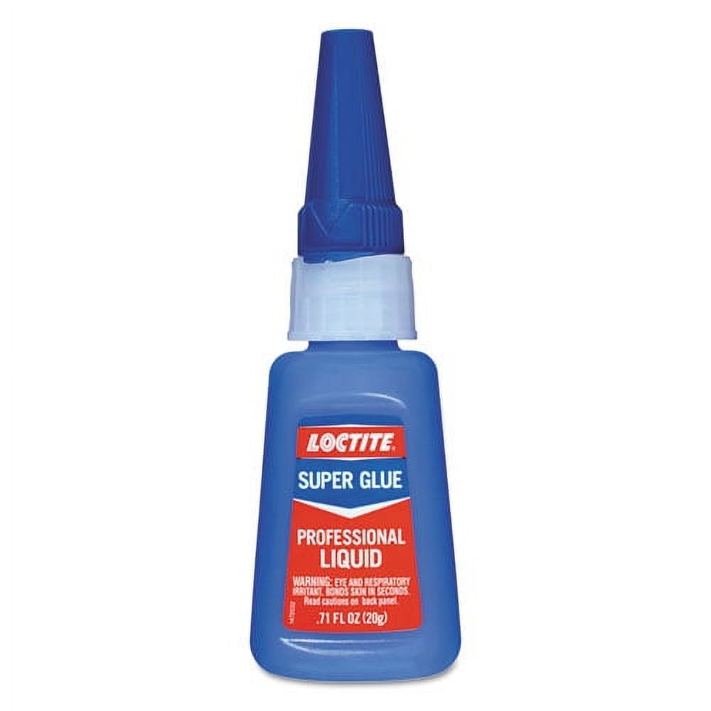 Professional Super Glue, 0.99 Oz, Dries Clear | Bundle of 5 Each