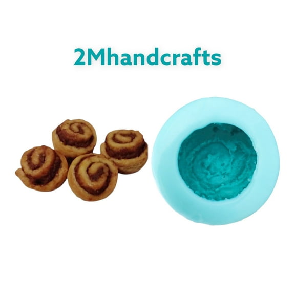 1pc Small Cinnamon Roll Silicone Mold| Dessert Shape Silicone Mold| Soap| Candle | Mold for Wax| Mold for Resin| Not Food Grade