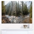 thumbnail image 2 of Designart - Panorama de Rivière de Montagne - Impression sur Toile de Paysage, 2 of 4