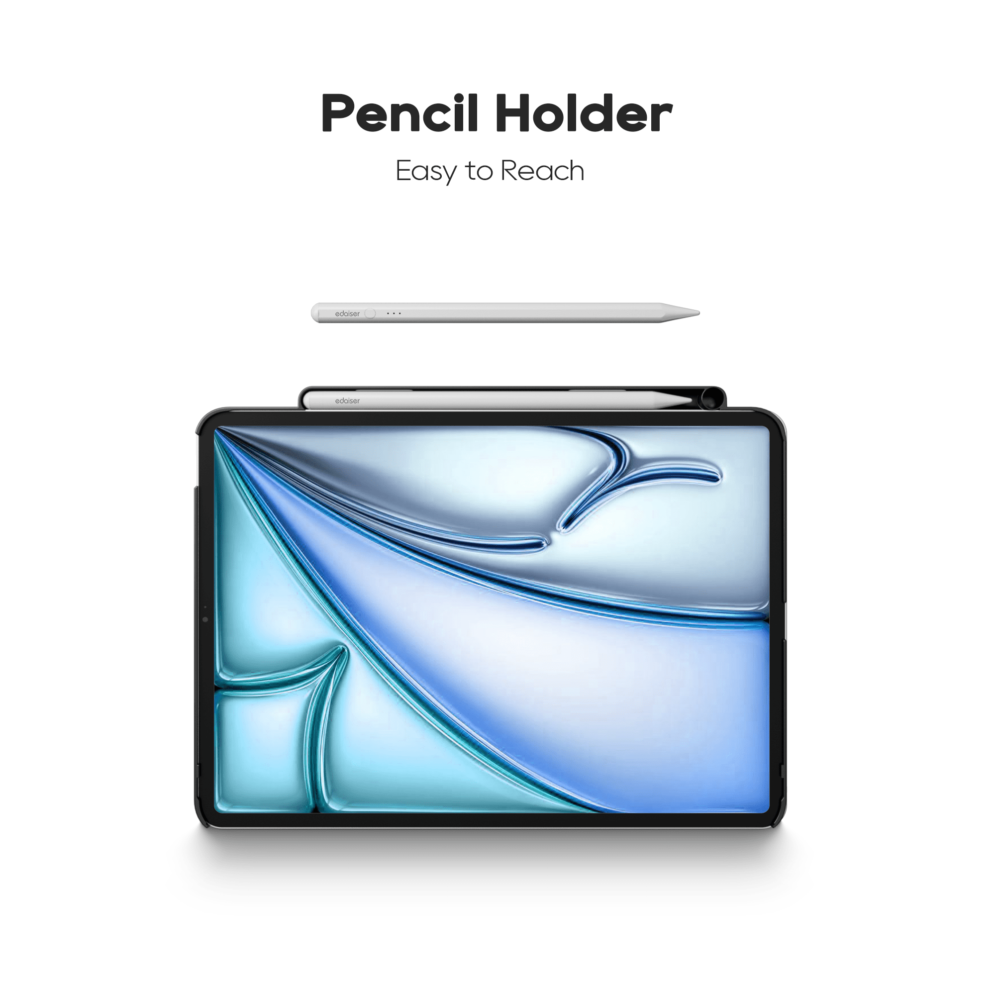 edaiser Stylus Pen + Magnetic Case Compatible with Apple iPad Air 13-inch (M3&M2) 2025 & iPad Pro 12.9-inch (6th-3rd Gen), Apple Magic Keyboard & Magnetic Stand & Protective Cover
