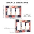 thumbnail image 3 of Cat Flat Art Switch Cover Decorative Wall Plate 3-Gang Screwless Standard Size, 3 of 5