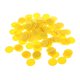 thumbnail image 5 of Paquete de 100 fichas de póquer para juego de bingo, fabricadas en plástico. Amarillo, 5 of 9