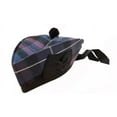 thumbnail image 2 of Glengarry Scottish Piper Kilt Hat, Wool Pride of Scotland Tartan, Traditional Highland Dress Cap for Bagpipers & Formal Wear, 2 of 4
