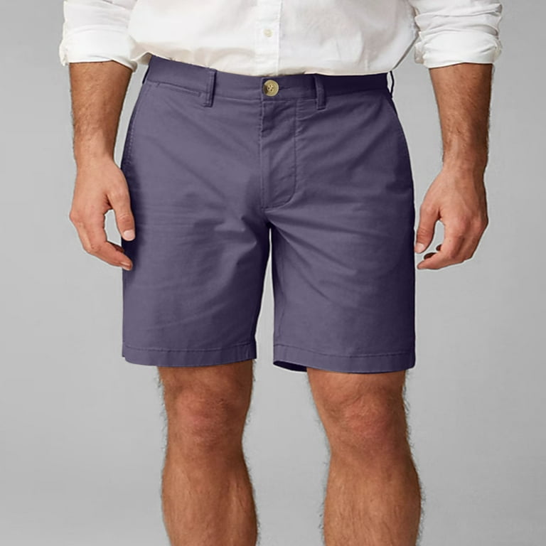slim fit dress slacks Tailored Summer Men's Linen Slim Fit Suit Vest & Shorts 2 Piece Suit main image 1