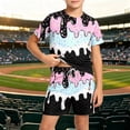 thumbnail image 2 of HAYIMI Ice Cream Print Boys Outfit Sets O-Neck Short Sleeve T-Shirts With Shorts Two Piece Summer Outfit Sets For Kids Cozy Clothes Sets, 2 of 4