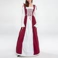 thumbnail image 2 of Jsaierl Women's Renaissance Costume Vintage Medieval Elegant Goth Plus Size Dresses Cosplay Irish Steampunk Ball Gown Chemise Dress, 2 of 9