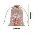 thumbnail image 3 of Fiudx Liquidación de ahorros de verano Bolsa de Navidad, 10 unidades, bolsa de regalo, bolso de mano, bolsa de regalo, bolsa de dulces, bolsa con cordón para Nochebuena, bolsa de dulces, bolsa para b, 3 of 6