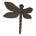thumbnail image 3 of Pack Of 2 Rustic Forged Cast Iron Whimsical Auspicious Dragonfly Wall Decors, 3 of 10