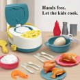 thumbnail image 2 of Kids Cooking and Baking Playset Simulation Rice Cooker Microwware Gas Refrigerator Toy Pretend Play Kitchen for Boys & Girls, 2 of 6