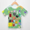 thumbnail image 3 of Battle for Dream Island BFDI Children's T-Shirt Short Sleeve T-Shirt Breathable Summer Tee Shirt for Boys Girls 150CM, 3 of 8