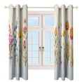 thumbnail image 3 of Watercolor Wildflowers Modern Window for Living Room Curtains for Child Bedroom Kitchen Decor Blinds Drapes, 3 of 7