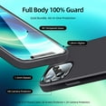 thumbnail image 2 of [5 in 1 for iPhone 12 case/iPhone 12 Pro Case 6.1, with 2 Pack Screen Protector + 2 Pack Camera Lens Protector, Liquid Silicone Slim Shockproof Protective Phone Case (Space Gray)……, 2 of 13