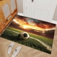 thumbnail image 2 of Soccer Field Sports Area Rugs, Green Football Carpet, Washable Non Slip Low Pile Soft Rug for Bedroom Living Room Decor Mat 5ftx8ft, 2 of 8