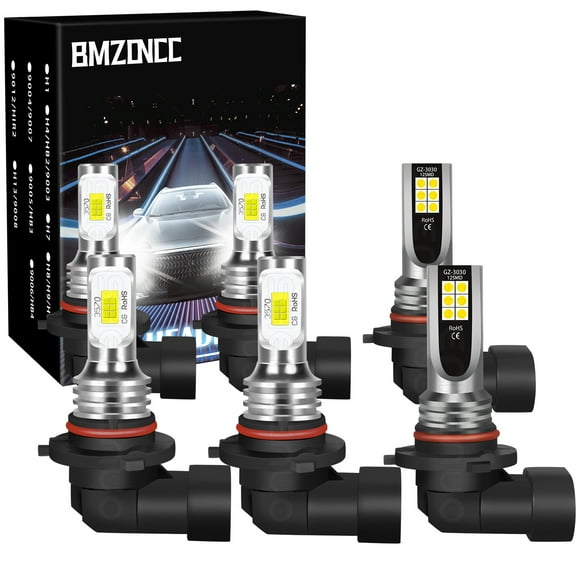 For Toyota Corolla 2005 2006 2007 2008 6x 6000K LED Headlight Fog Light Bulbs Kits