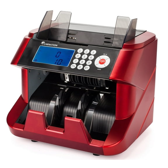 Carnation CR180 Bill Counter with UV and MG Detection, 1000 notes/min