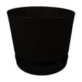 thumbnail image 1 of Maceta 30cm Moderna Minimalista Interior Exterior con Plato negro Elly Decor MCA01WH-30CMCPLT, 1 of 7