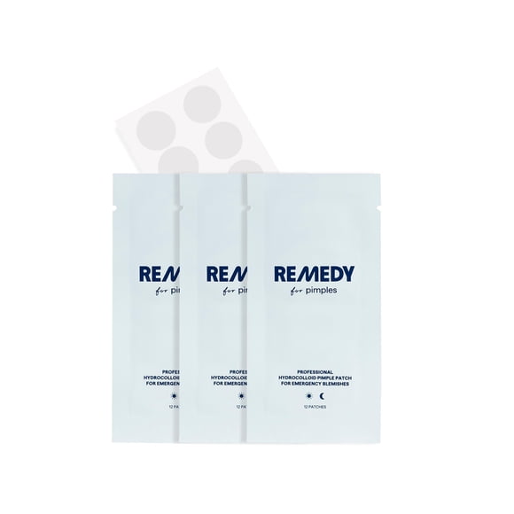 Remedio para las espinillas: 36 parches hidrocoloides casi invisibles de grado médico para ocultar imperfecciones y granos, por el dermatólogo Dr. Shah