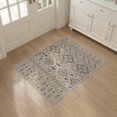 thumbnail image 3 of ODIKA 3'x5' Beige Brown Southwestern Geometric Washable Throw Rug Diamond Motifs Stain Resistant, Low Profile, Non-Slip for Entryway, Kitchen, Mudroom, 3 of 7