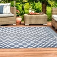 thumbnail image 6 of Superior Adalia Lattice Indoor/ Outdoor Area Rug, 3' 6" x 5' 6", Grey, 6 of 9