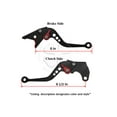 thumbnail image 4 of CNC Shorty Brake Clutch Lever Set Suzuki GSXR 97-03 600/750 01-04 1000 97-01 TLS, 4 of 5