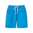 thumbnail image 3 of BULLPIANO Toddler Kids Boy Solid Color Shorts Elastic Waist Casual Short Trousers Spring Summer Fall Short Pants,Size 4 Years, 3 of 6