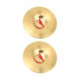 thumbnail image 1 of Cymbales, Cymbale en Laiton Facile à Jouer Jaune pour Application Musicale, 1 of 8