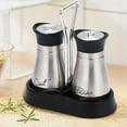 thumbnail image 2 of Durable Stainless Steel Condiment Dispenser Set with Holder for Kitchen Organized Pepper Shakers and Oil Vinegar Containers Ideal for Countertop Use, 2 of 4