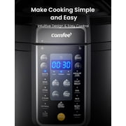 COMFEE’ 6QT Electric Pressure Cooker, 9-in-1 Instant Multi Cooker Olla de Presion Rice Cooker Slow Cooker Steamer Sauté Yogurt Maker Non-Stick Pot