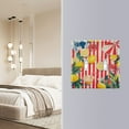 thumbnail image 4 of Yayeee Toggle Light Switch Wall Plate 2-Gang 4.56"x4.48" Decorative Outlet Cover, Red Striped Lemon, 4 of 7