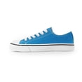 thumbnail image 3 of Womens Classic Canvas Shoes Low Top Lace up Fashion Casual Sneakers Turquoise, 3 of 7