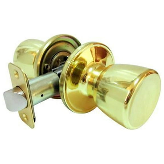 TruGuard TS730B Medium Tulip Knob Passage Lockset, Polished Brass - Quantity 6