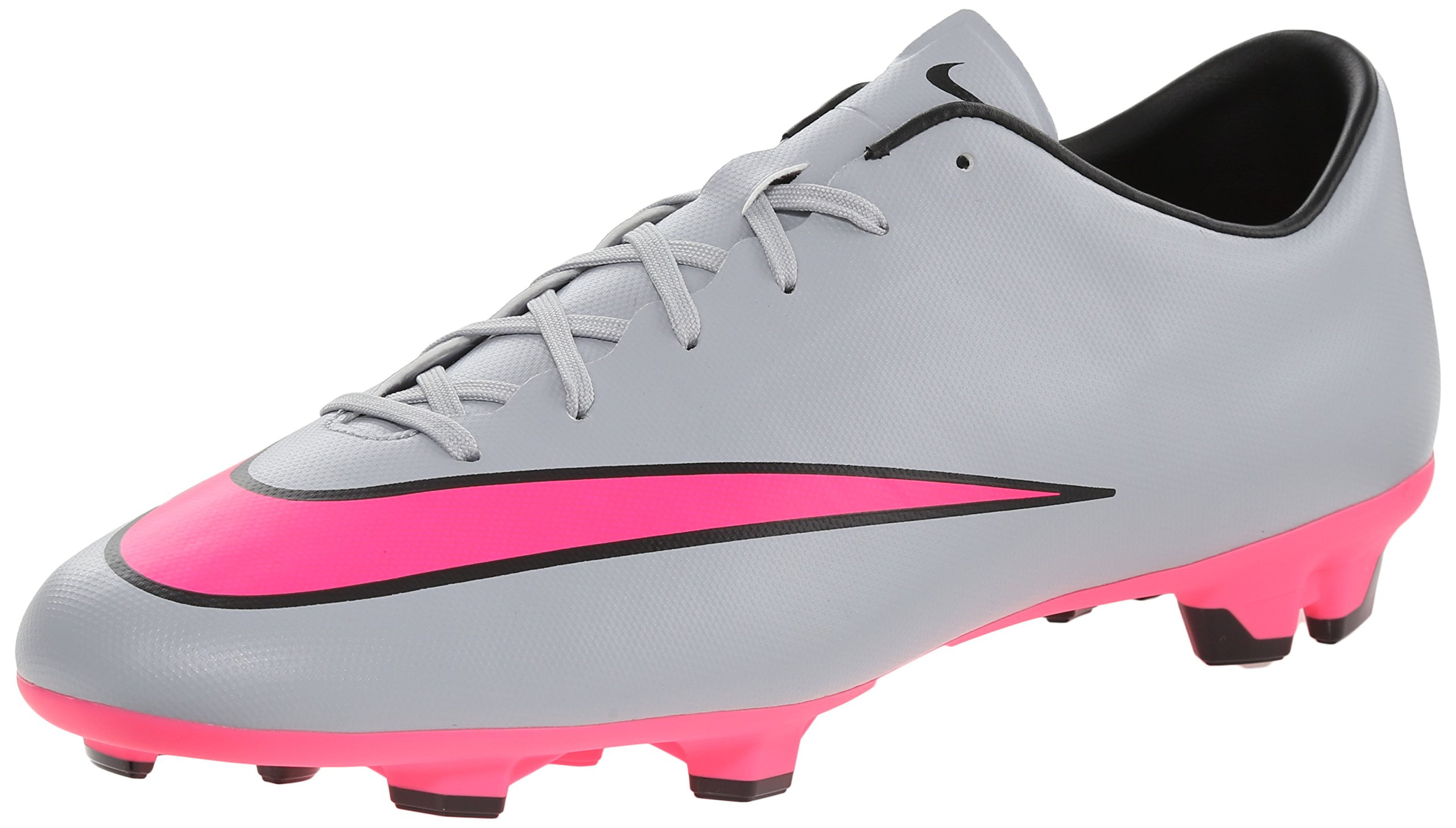 grey and pink nike soccer cleats