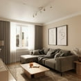 thumbnail image 6 of Shura Matte White 5-Light Track Light with Rotatable Heads, Integrated LED Bulbs, 4000K, 6 of 8