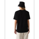thumbnail image 3 of Camisetas de Corta Extragrandes para Mujer, Cuello Redondo, Holgadas, para Hacer Ejercicio, Informales, de Verano, de Algodón, Color Negro, Talla L, 3 of 8