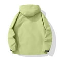 thumbnail image 4 of WTOBBY Ladies' Loose Comfortable Windproof Waterproof Fashion Outdoor Jacket, Designed for Hiking, Travel, and Breathable Comfort,Fluorescent Green L, 4 of 6