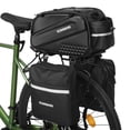thumbnail image 1 of Alforja de bicicleta Bolsa de bicicleta trasera de asiento Bolsa de bicicletas impermeabilizante Bolsa de asiento trasero con bolsa lateral, 1 of 8